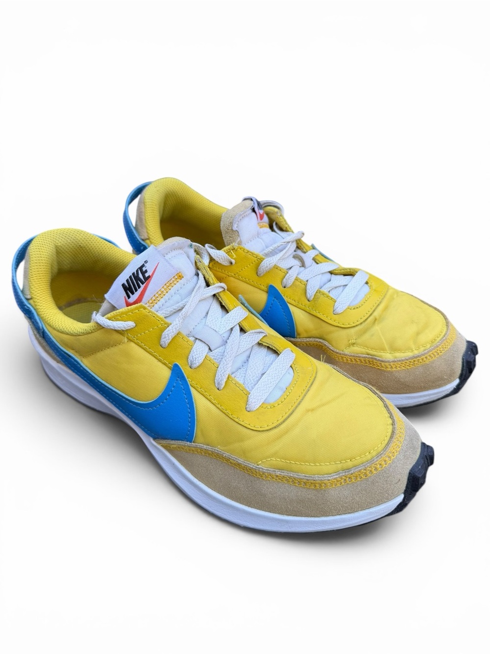 Nike Waffle One Yellow Blue Sneakers Women’s Size 9 Running Shoes